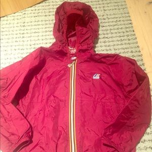 Kids crewcuts kway burgundy jacket